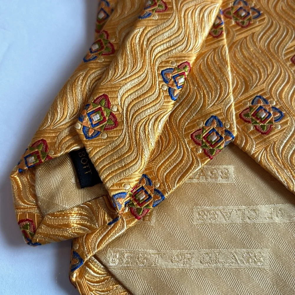 Robert Talbott Best of Class Silk Tie Golden Yellow total length 60'